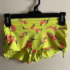 Floral Yellow Swim Shorts
